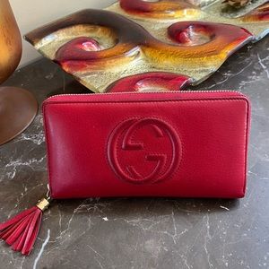 Authentic Gucci Red wallet